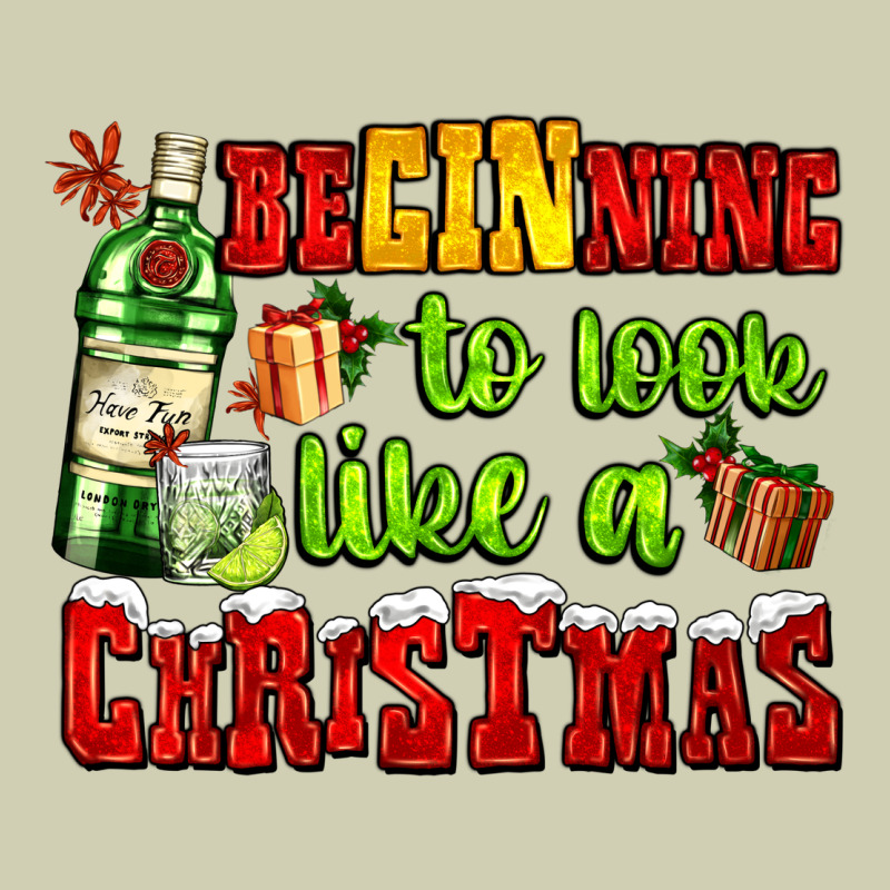 Beginning To Look Like A Christmas With Gin And Gifts Heavy Core Tee by AdoDesignShop | Teevron