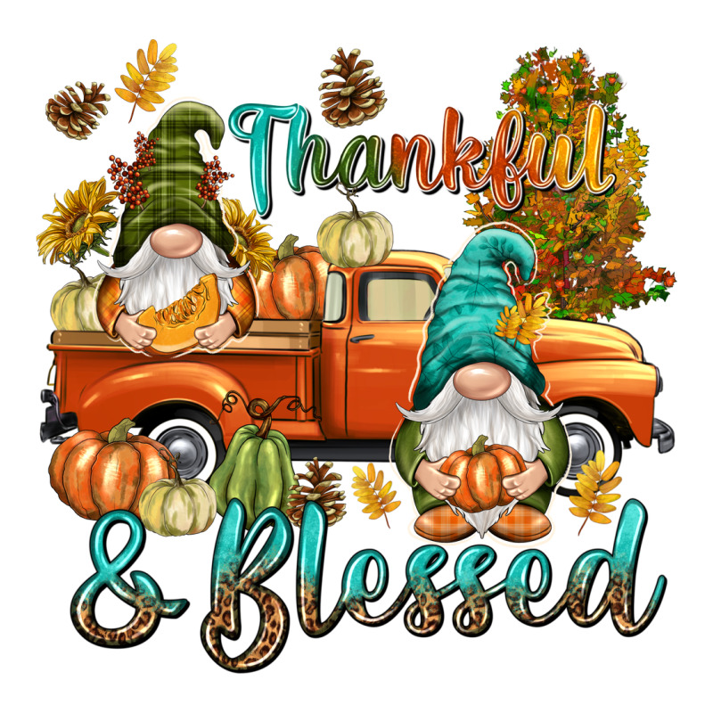 Fall Thankful And Blessed Zipper Hoodie by NancyCooperArtShop | Teevron