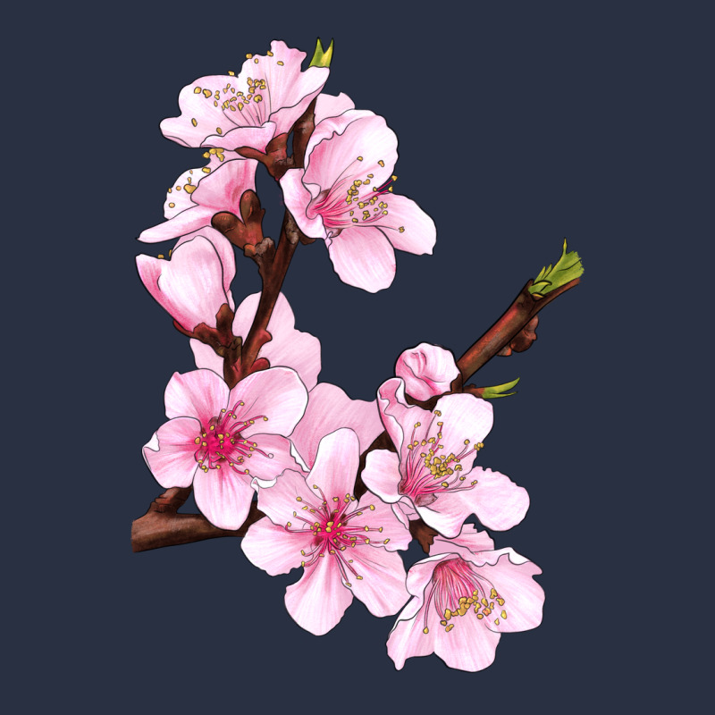 Peach Blossom Illustrations Heavyweight Sweatshirt by LillyAllenDesigns | Teevron