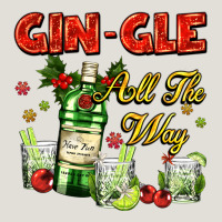 Gin`gle All The Way With Bottle And Cocktails Heavy Core Tee | Teevron