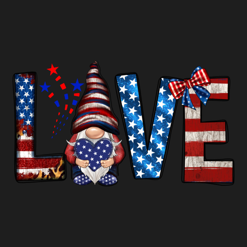 4th Of July Love Gnome Heavyweight Hoodie by HowdyJamesFarm | Teevron