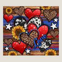 4th Of July American Hearts Heavy Core Tee | Teevron