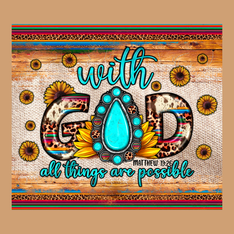 With God All Things Are Possible Matthew 19 26 Vintage Tee by JahusDesignShop | Teevron