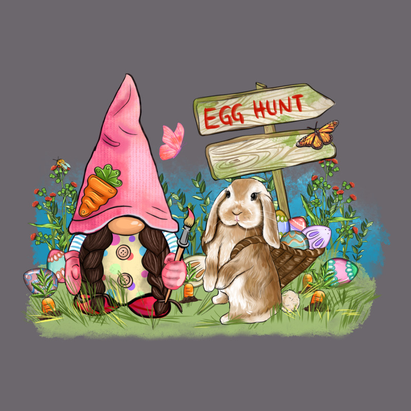 Easter Gnome And Rabbit Egg Hunt  Easter Day Premium Sweatshirt by CowGirlArtShop | Teevron