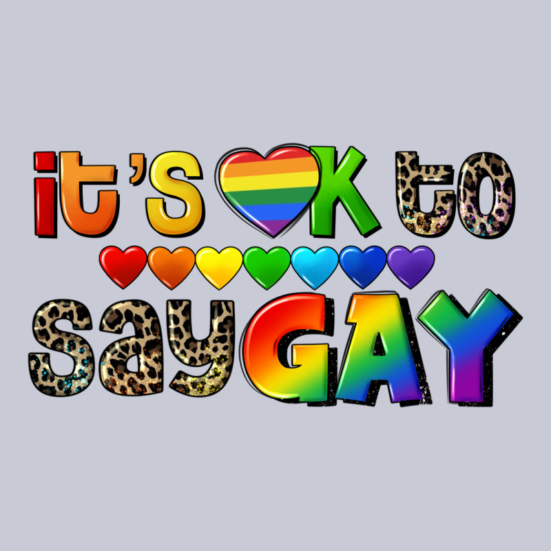 It's Okay To Say Gay Pride Heavyweight Hoodie by CowGirlArtShop | Teevron