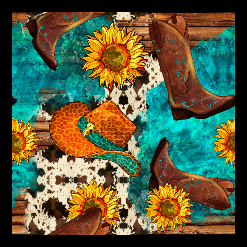 Cowboy Boots And Hat Seamless Pattern Premium Tee by BundleAndBundleShop | Teevron