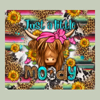 Just A Little Moody Long Haired Cow Ladies Tee | Teevron