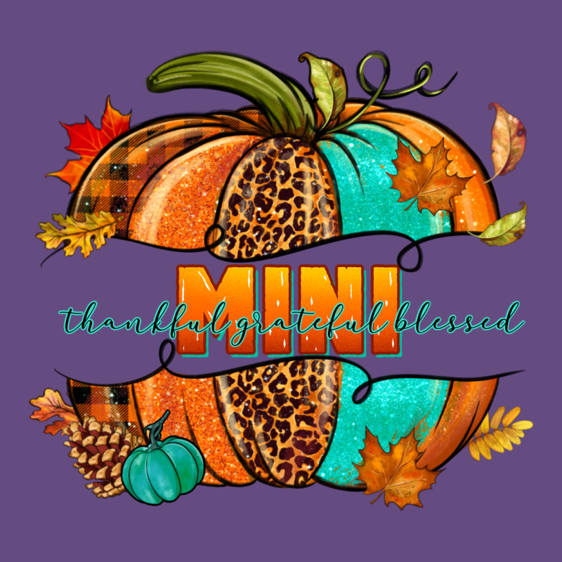 Thankful Grateful Blessed Mini Pumpkin Vintage Hoodie by NancyCooperArtShop | Teevron