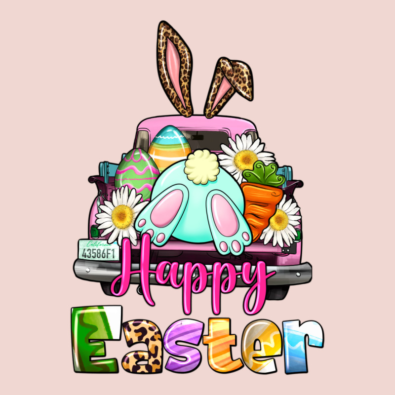 Bunny Happy Easter Truck Premium Sweatshirt by CowGirlArtShop | Teevron