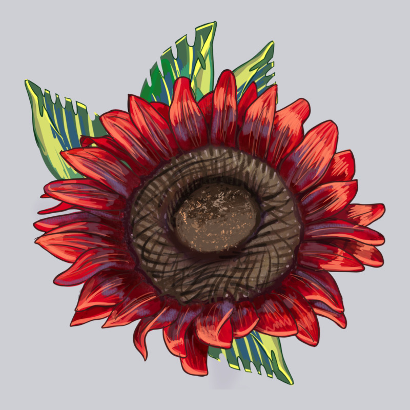 Procut Red Sunflower Heavyweight Sweatshirt by LillyAllenDesigns | Teevron