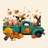 Fall Farm Animals Truck Nancy Vintage Hoodie | Teevron