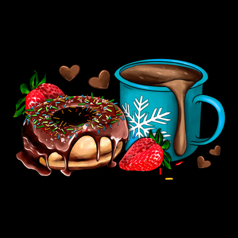 Donut Coffee Strawberry Premium Tee by AdoDesignShop | Teevron