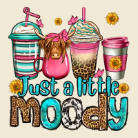 Just A Little Moody Coffee Cups Ladies Tee | Teevron