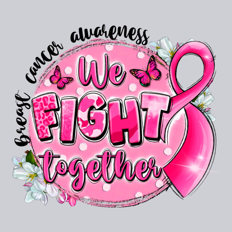 Breast Cancer Awareness We Fight Together Heavyweight Sweatshirt by LillyAllenDesigns | Teevron