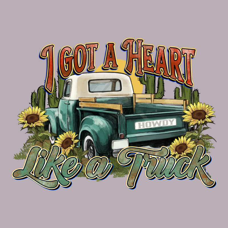 I Got A Heart Like A Truck Western Sunflower Vintage Tee by NancyCooperArtShop | Teevron