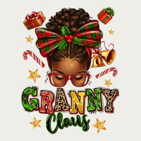 Granny Claus Afro Messy Bun Zipper Hoodie | Teevron