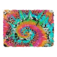 tie dye leopard cowhide glitter background | Teevron