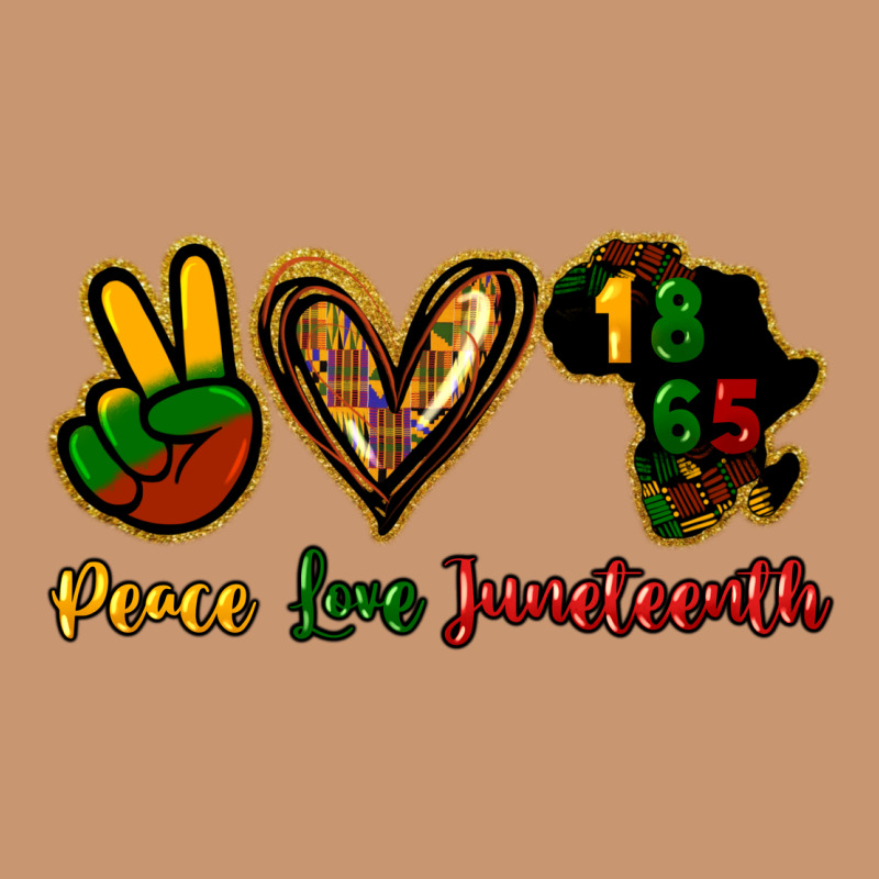 Peace Love Juneteenth Heavyweight Hoodie by HowdyJamesFarm | Teevron