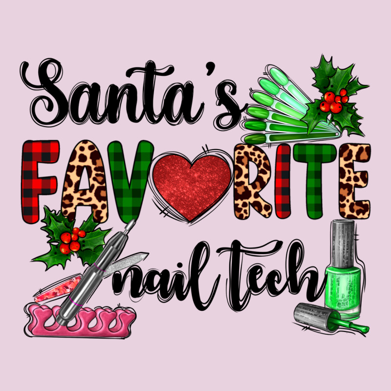 Santa's Favorite Nail Tech Ladies Tee by AdoDesignShop | Teevron