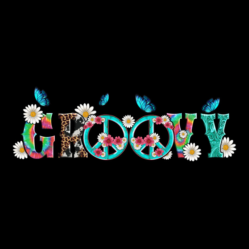 Groovy With Peace  Sign Flowers Premium Tee by Artiststas | Teevron