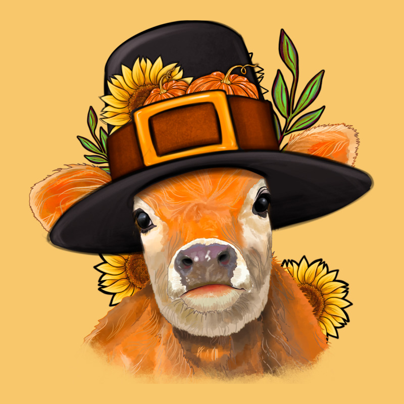 Thanksgiving Cow Vintage Hoodie by NancyCooperArtShop | Teevron