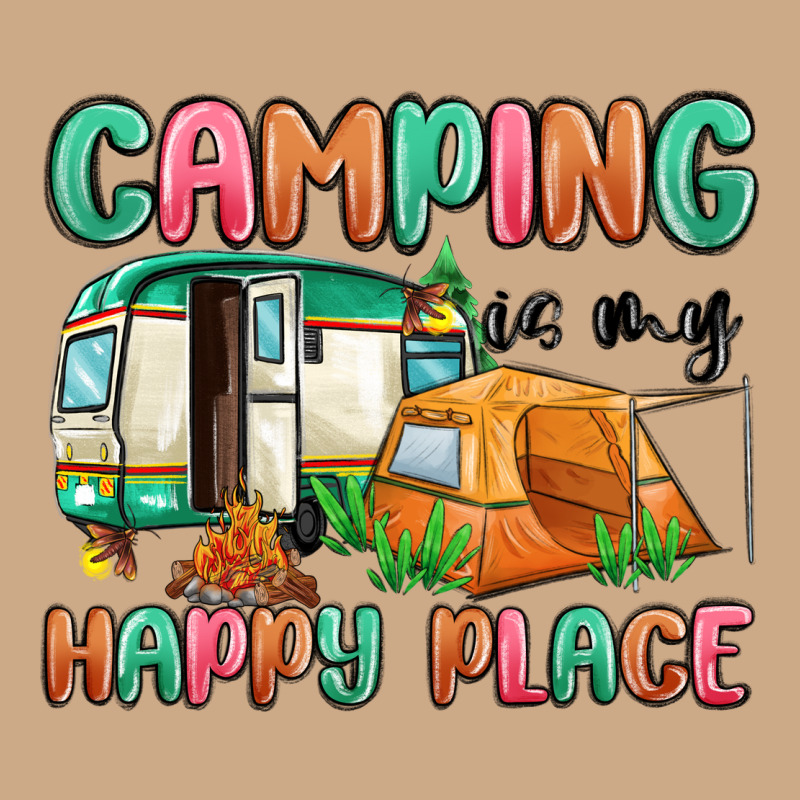 Camping Is My Happy Place Vintage Hoodie by MaliasSmallBusiness | Teevron