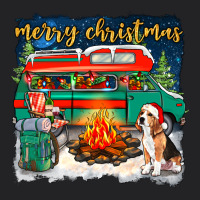 Merry Christmas With Camper Van Vintage Tee | Teevron