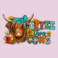 Coffee Then Cows Longhaired Cow Ladies Tee | Teevron