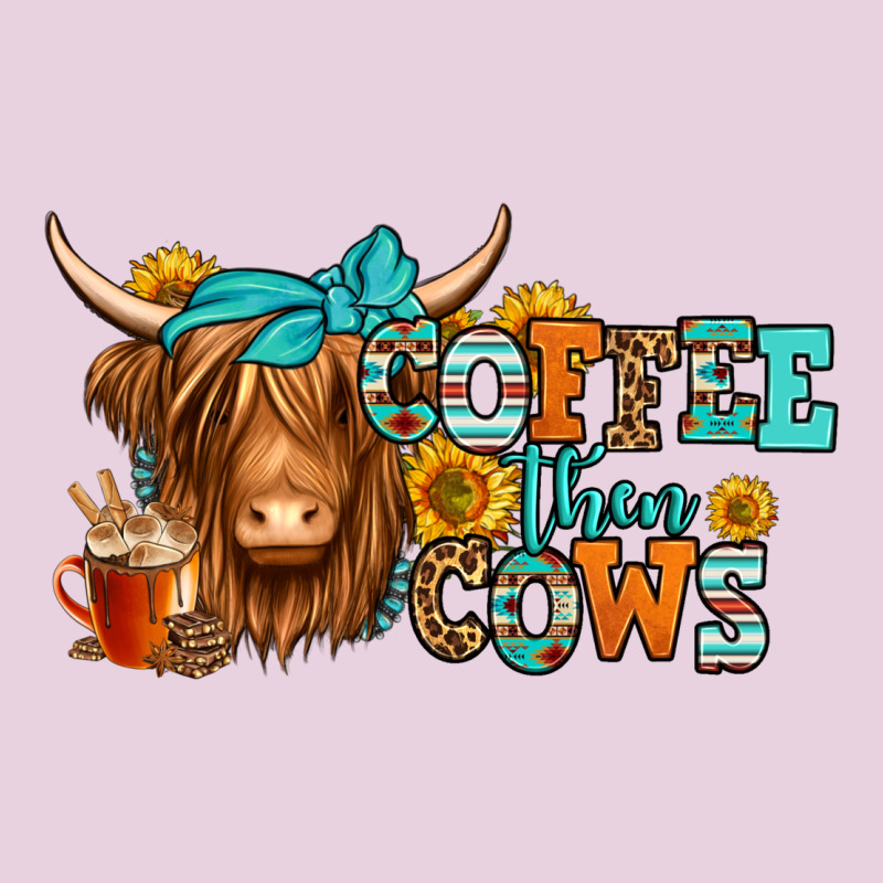 Coffee Then Cows Longhaired Cow Ladies Tee by Jasminsmagicworld | Teevron