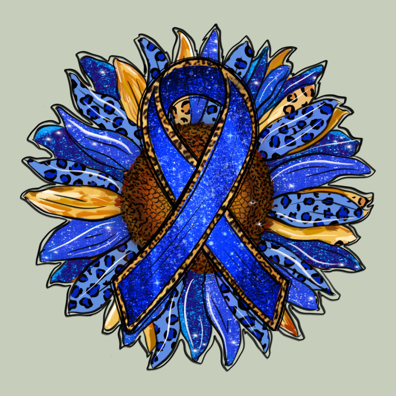 Colon Cancer Awareness Sunflower Long Sleeve Tee by RanaPortraitStore | Teevron