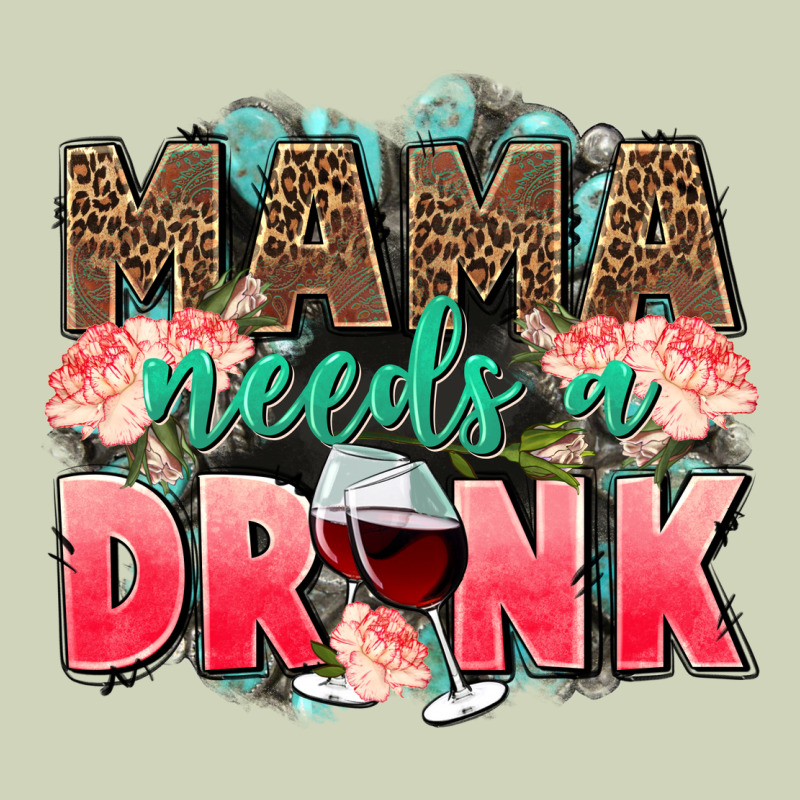 Mama Needs A Drink Mothers Day Heavyweight Hoodie by CowGirlArtShop | Teevron