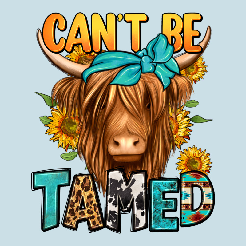 Can't Be Tamed Longhaired Cow Ladies Tee by Jasminsmagicworld | Teevron