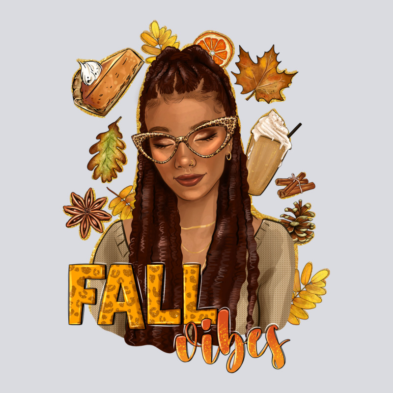 Fall Vibes Afro Woman Zipper Hoodie by NancyCooperArtShop | Teevron