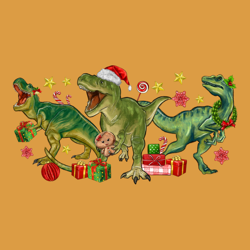 Christmas Dinosaurs Urban Heavy Tee by MaliasSmallBusiness | Teevron