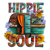 Hippie Soul With Caravan And Flowers Premium Tee | Teevron