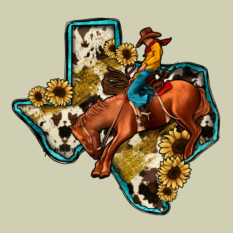 Rodeo Sunflower Texas Map Heavy Core Tee by JahusDesignShop | Teevron