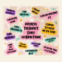 Physical Therapist Daily Affirmations Vintage Tee | Teevron