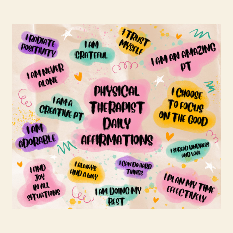 Physical Therapist Daily Affirmations Vintage Tee by MaliasSmallBusiness | Teevron
