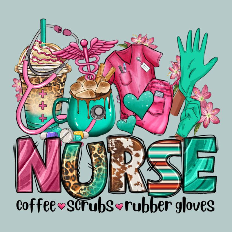 Nurse Coffee Scrubs Rubber Gloves Heavy Core Tee by Jasminsmagicworld | Teevron