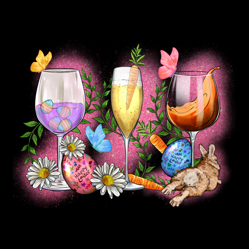 Easter Wine Glasses  Easter Day Premium Sweatshirt by CowGirlArtShop | Teevron