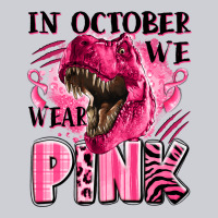 In October We Wear Pink Dinosaur Heavyweight Sweatshirt | Teevron