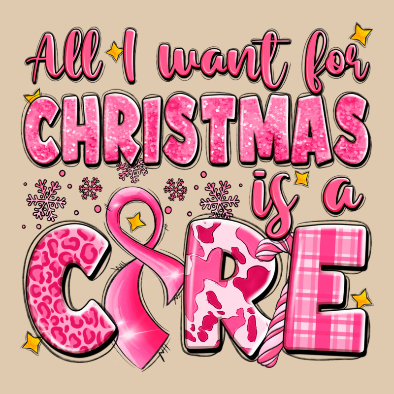 All I Want For Christmas Is A Cure Breast Cancer Heavyweight Sweatshirt by LillyAllenDesigns | Teevron