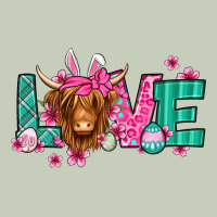 Love Easter Floral Longhaired Cow Ladies Tee | Teevron