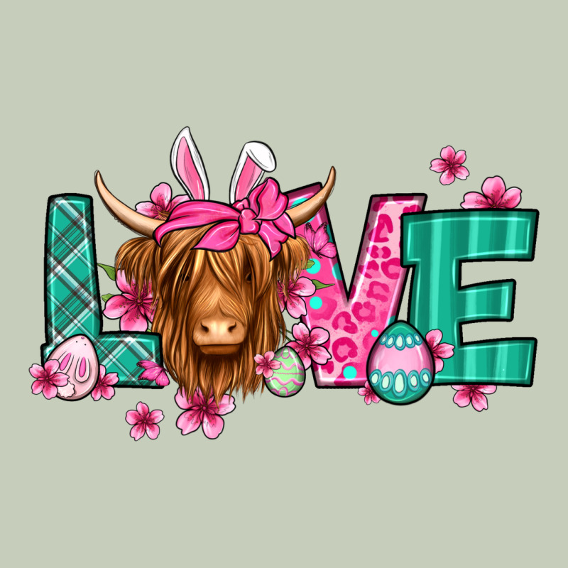 Love Easter Floral Longhaired Cow Ladies Tee by Jasminsmagicworld | Teevron