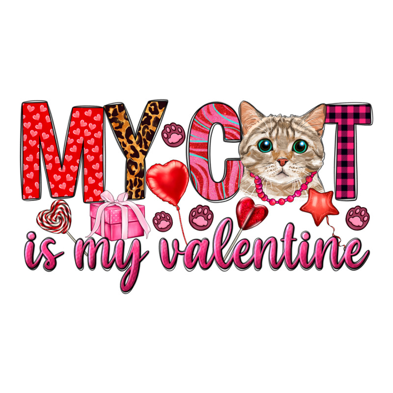 My Cat Is My Valentine Urban Heavy Tee by NancyCooperArtShop | Teevron