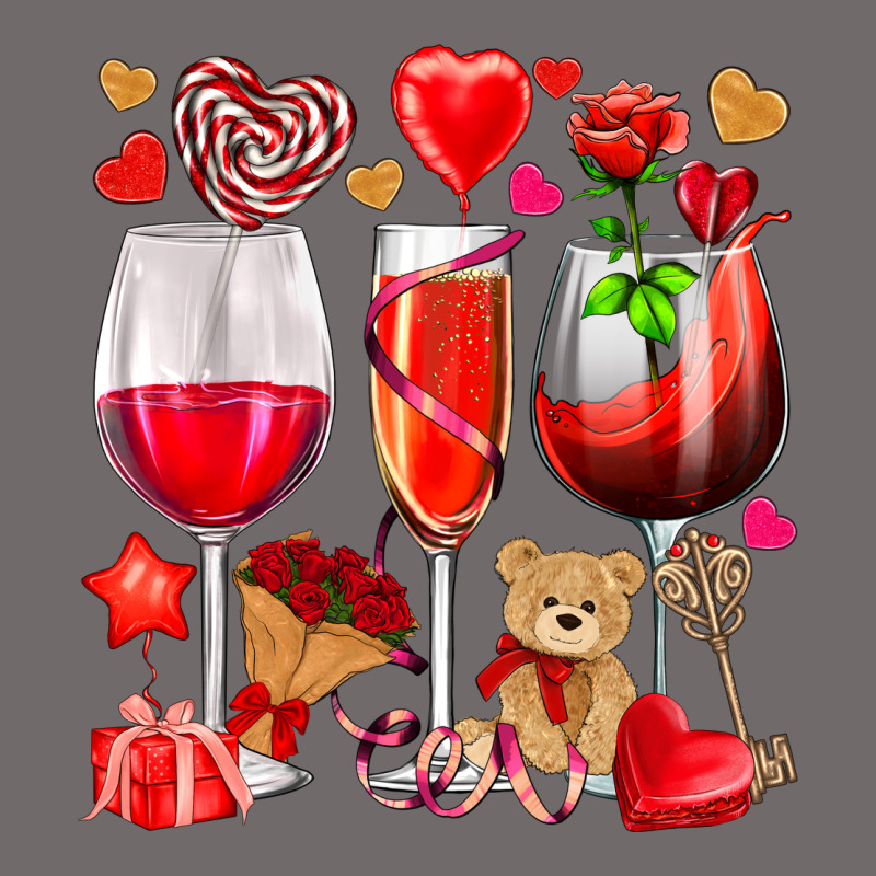 Valentines Day Wine Glasses Urban Heavy Tee by NancyCooperArtShop | Teevron