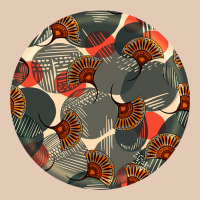 African Fabric Pattern Round Earrings 5 Urban Hoodie | Teevron