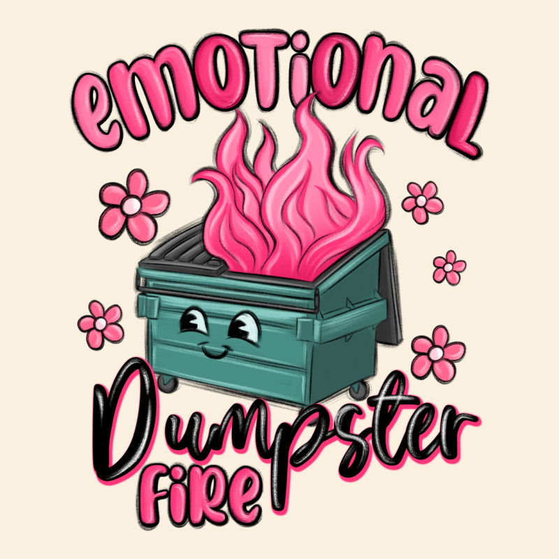 Emotional Dumpster Fire Vintage Hoodie by MaliasSmallBusiness | Teevron
