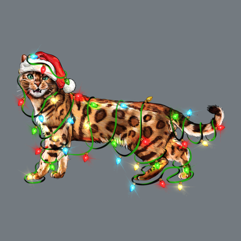 Christmas Bengal Cat Heavyweight Sweatshirt by LillyAllenDesigns | Teevron