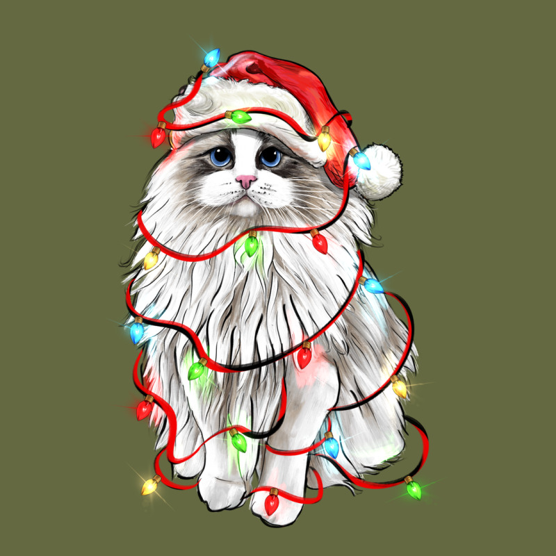 Christmas Ragdoll Cat Long Sleeve Tee by LillyAllenDesigns | Teevron